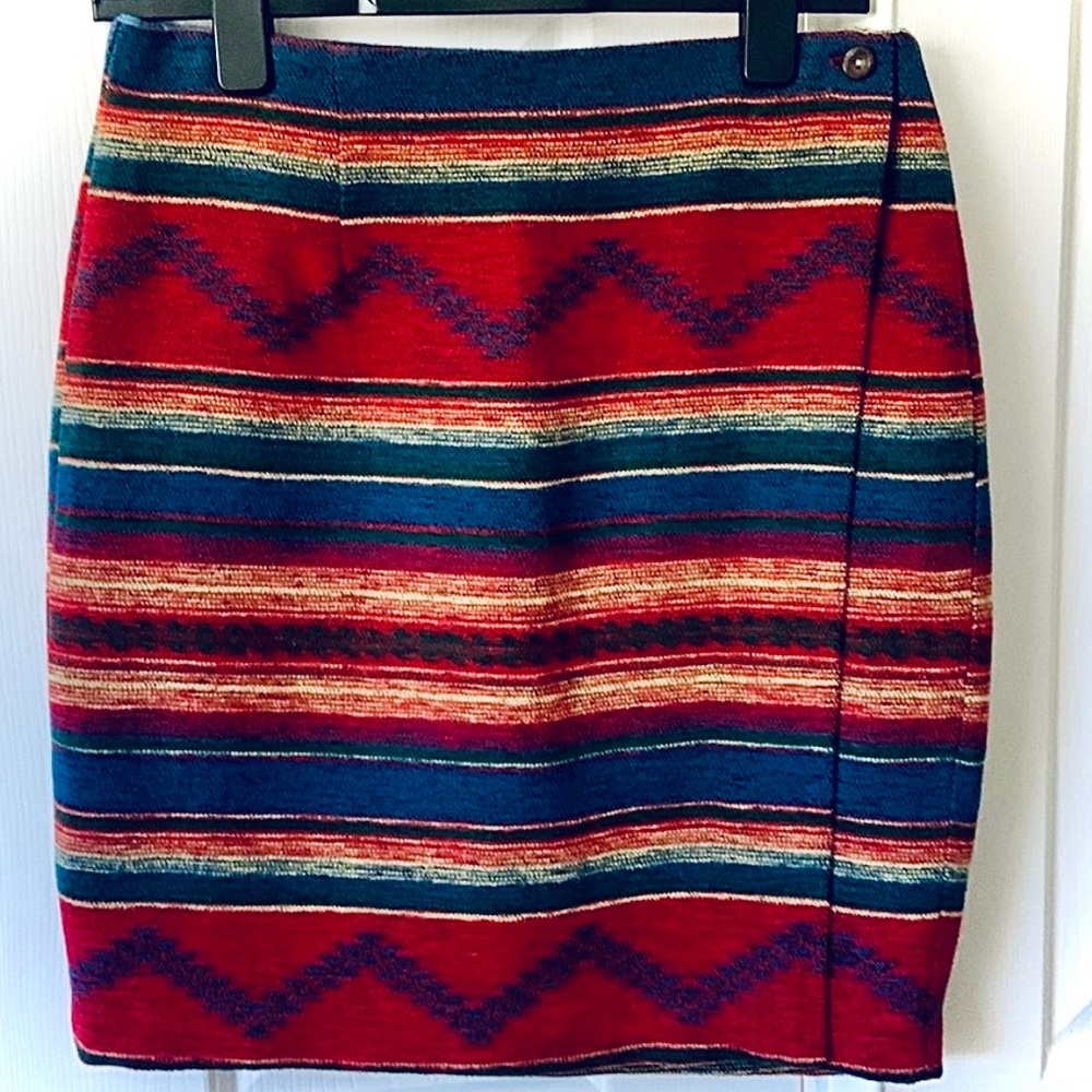 SADDLE RIDGE VINTAGE COLLECTION Western Knit Wrap Skirt, Multi, Size: 11/12, EUC